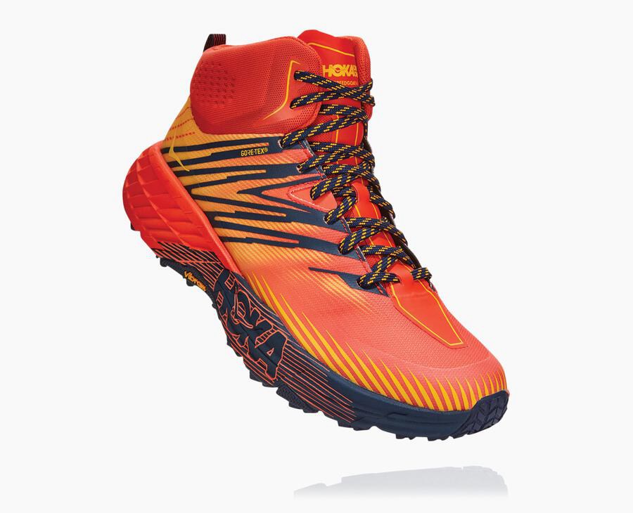 Hoka Australia One One Speedgoat Mid GORE-TEX 2 - Mens Trail Shoes Red - QOATG-3024